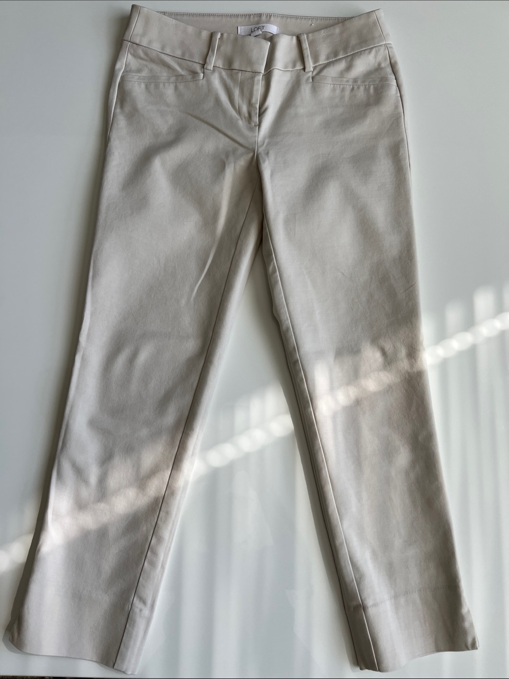 LOFT Marisa - The Riviera Pants Light Beige